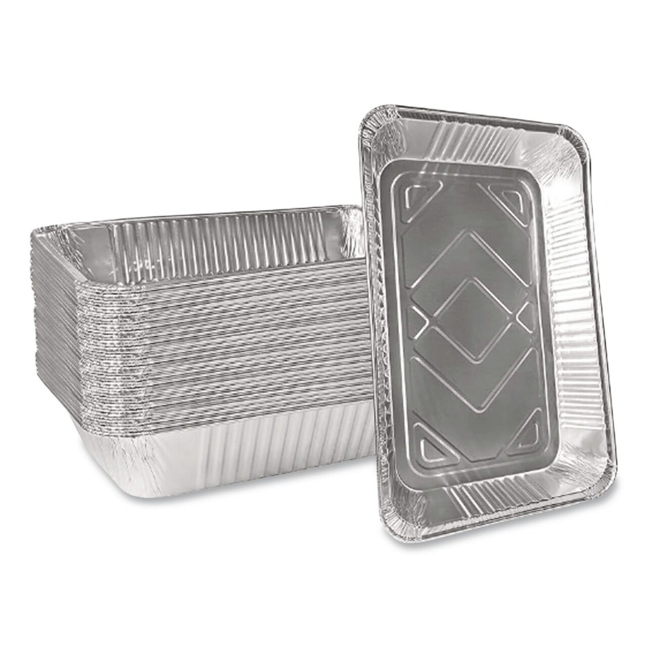 Handi-Foil 12.19 in. x 20.75 in. 60 Gauge Full-Size Deep Aluminum Steam Table Pans (50/Carton)